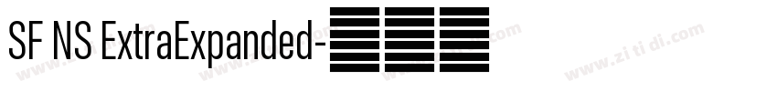 SF NS ExtraExpanded字体转换